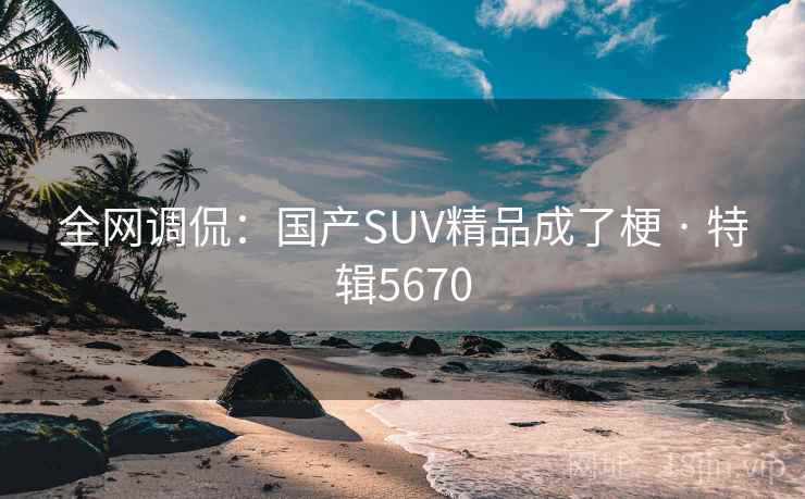 全网调侃：国产SUV精品成了梗 · 特辑5670