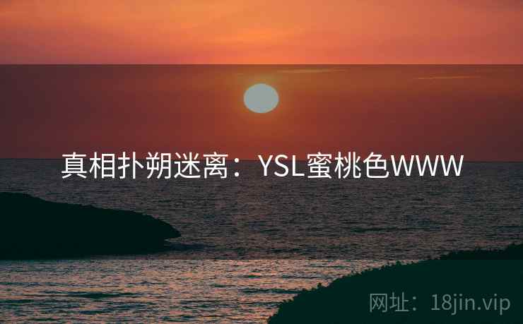 真相扑朔迷离：YSL蜜桃色WWW
